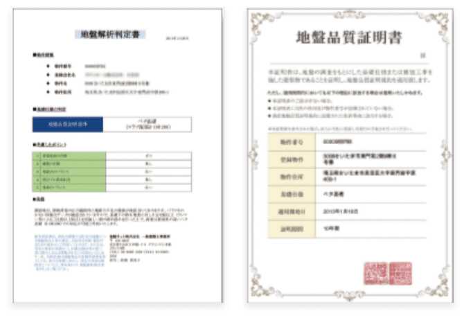 地盤調査報告書