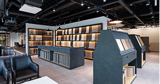 設備・建材のサンプルなどを豊富にご用意。